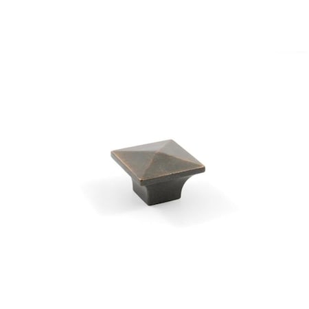 Residential Essentials Residential Essentials 10221VB Square Cabinet Knob; Venetian Bronze 10221VB